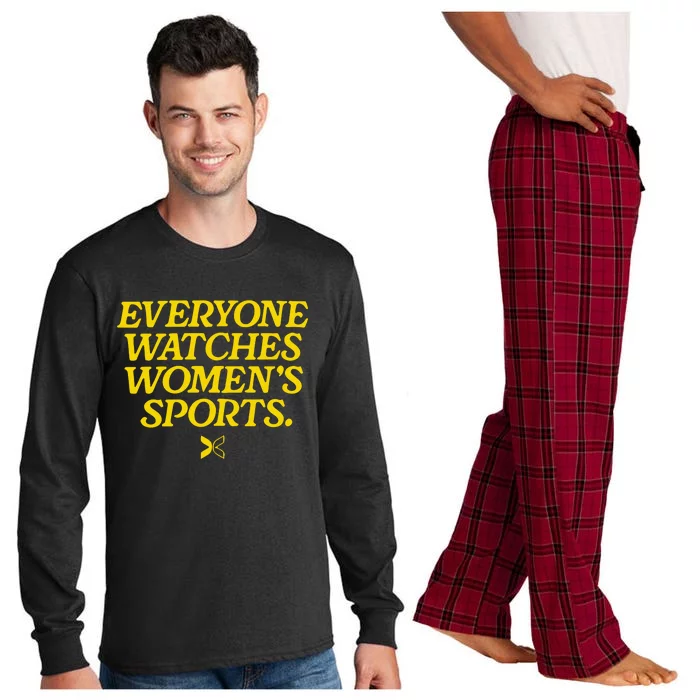 Everyone Watches Womens Sports Long Sleeve Pajama Set