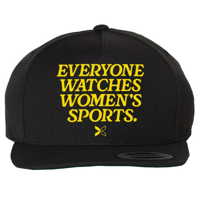 Everyone Watches Womens Sports Wool Snapback Cap