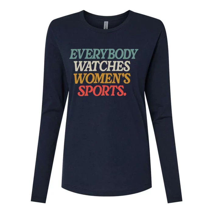 Everybody Watches Wo Sports Womens Cotton Relaxed Long Sleeve T-Shirt