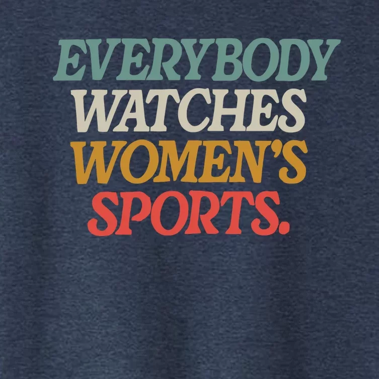 Everybody Watches Wo Sports Women's Crop Top Tee