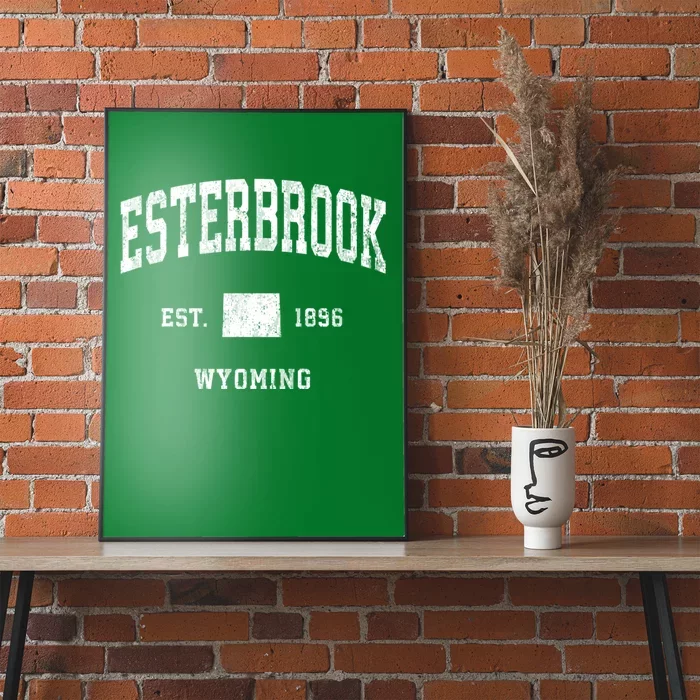 Esterbrook Wyoming Wy Vintage Athletic Sports Poster