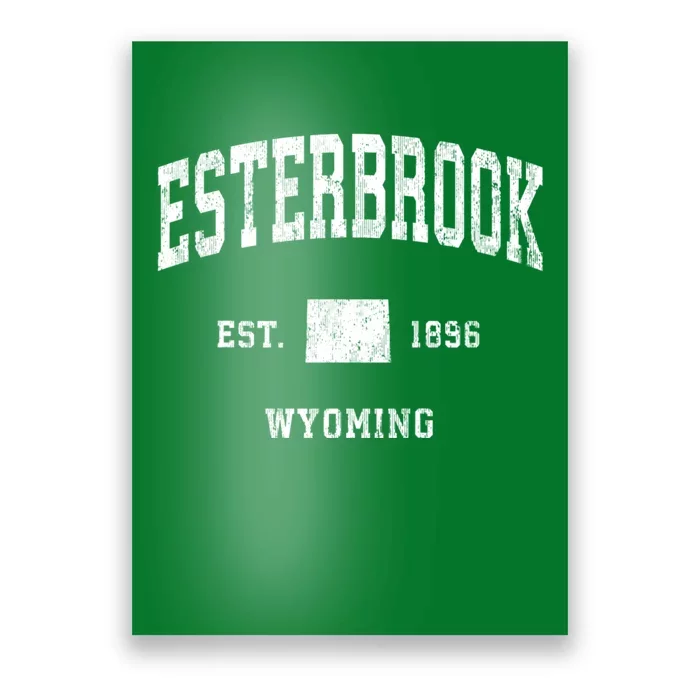 Esterbrook Wyoming Wy Vintage Athletic Sports Poster