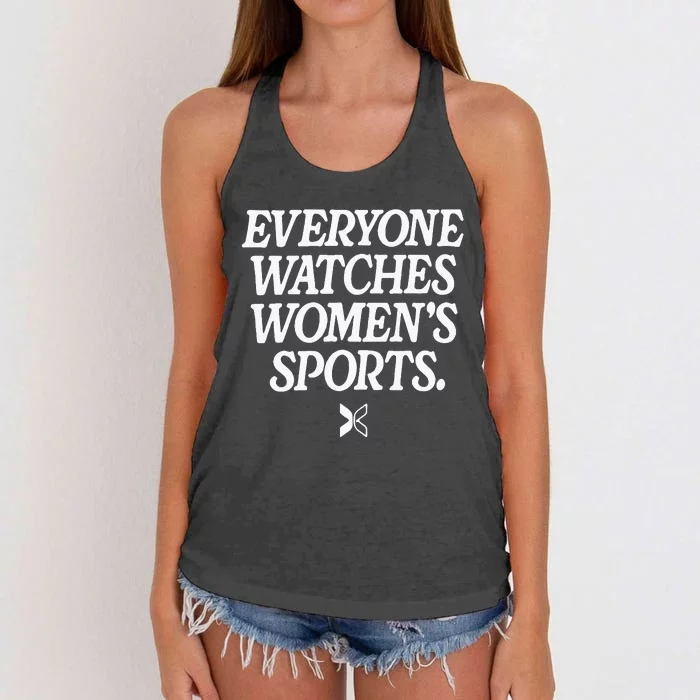 Everyone Watches Women Sports Women's Knotted Racerback Tank