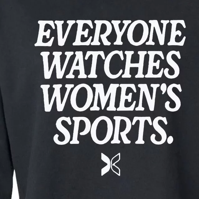 Everyone Watches Women Sports Cropped Pullover Crew