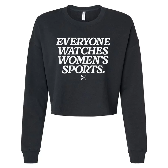 Everyone Watches Women S Sports Cropped Pullover Crew