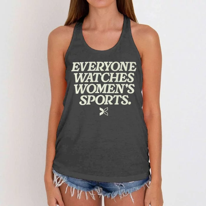 Everyone Watches Women Sports Women's Knotted Racerback Tank