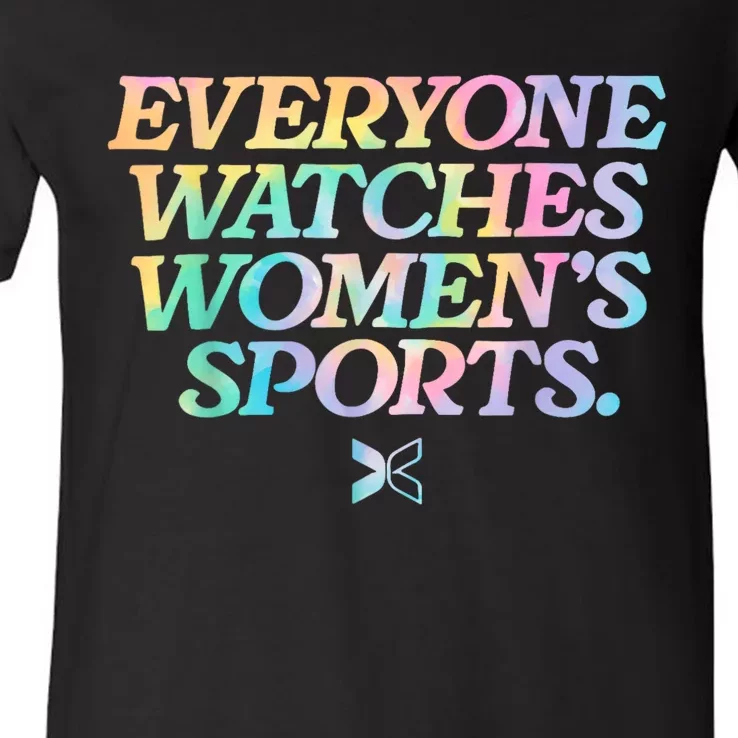 Everyone Watches Women’S Sports V-Neck T-Shirt