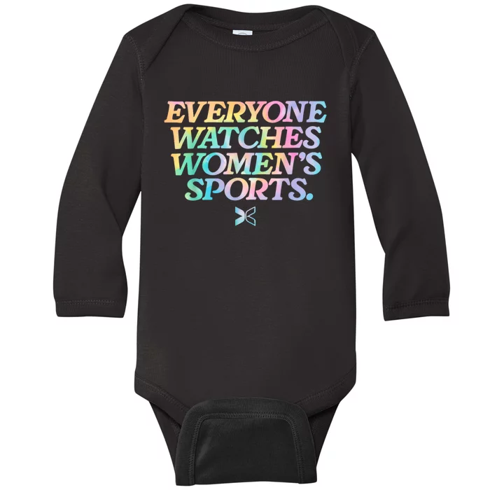 Everyone Watches Women’S Sports Baby Long Sleeve Bodysuit