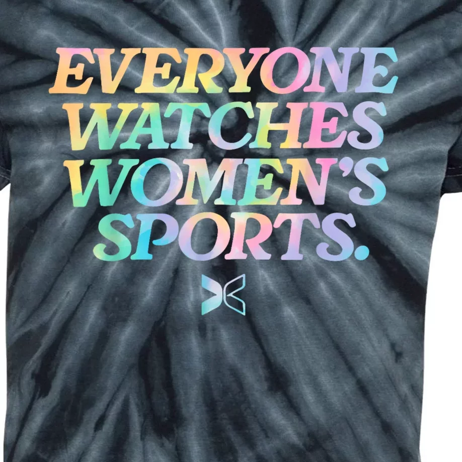 Everyone Watches Women’S Sports Kids Tie-Dye T-Shirt