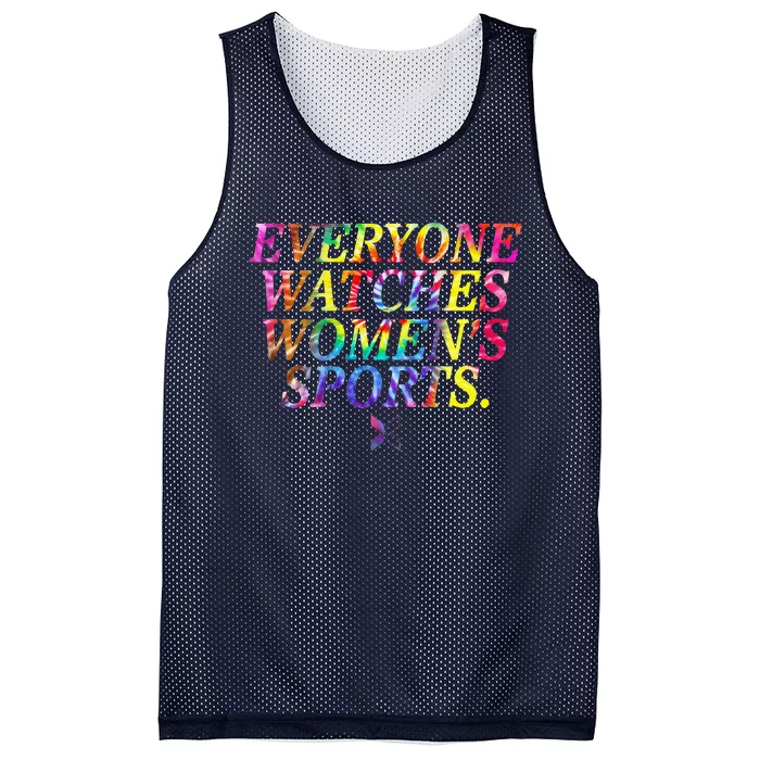 Everyone Watches Women Sports Funny Sports Mesh Reversible Basketball Jersey Tank