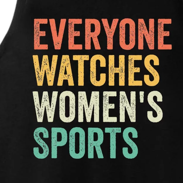 Everyone Watches Women Sports Ladies Tri-Blend Wicking Tank