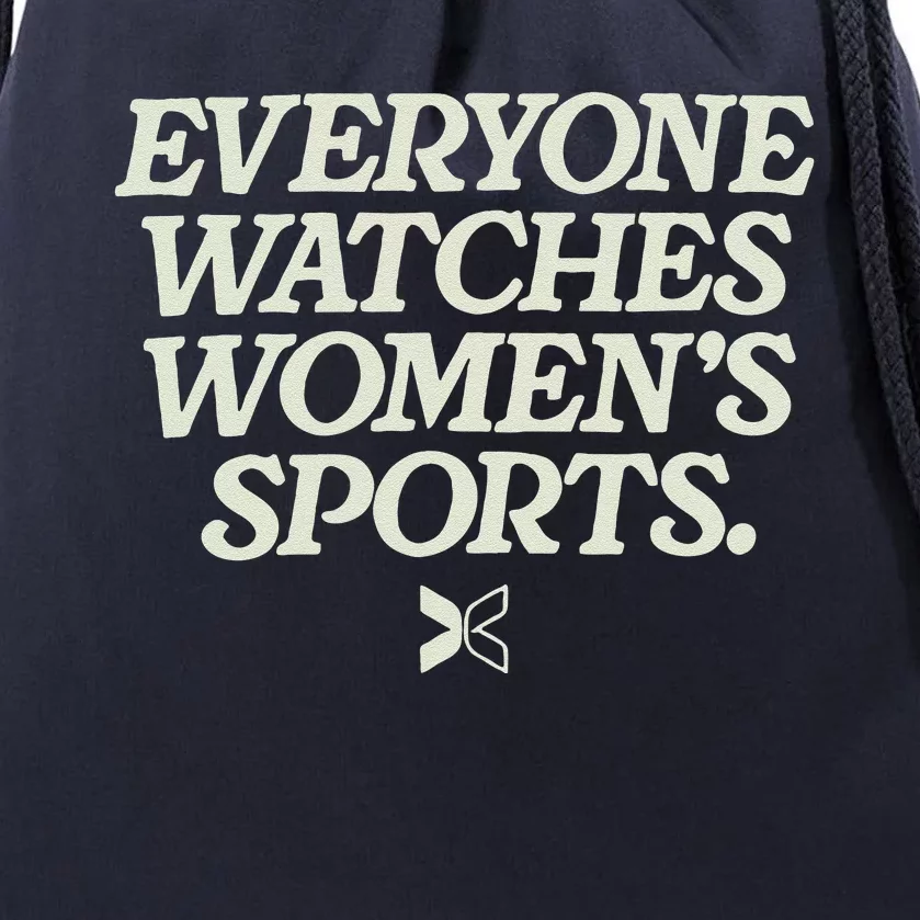 Everyone Watches Women Sports Drawstring Bag