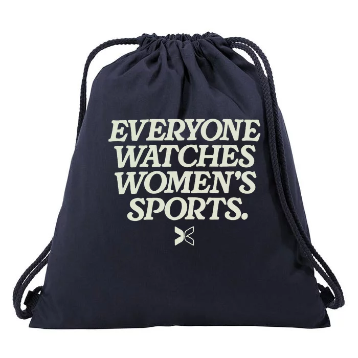 Everyone Watches Women Sports Drawstring Bag