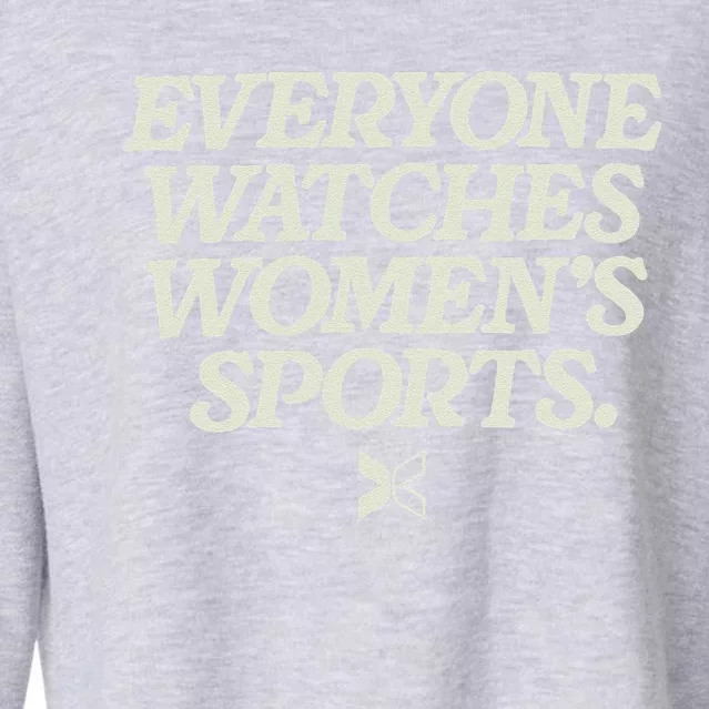 Everyone Watches Women Sports Cropped Pullover Crew