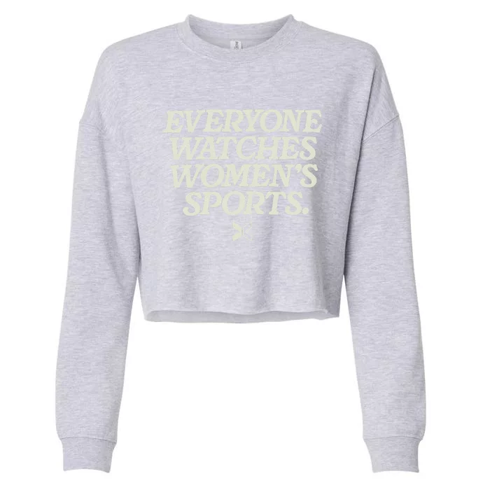 Everyone Watches Women Sports Cropped Pullover Crew