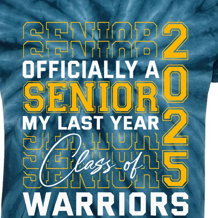 Eastern Wayne Warriors Officially A Senior Class Of 2025 Hs Kids Tie-Dye T-Shirt