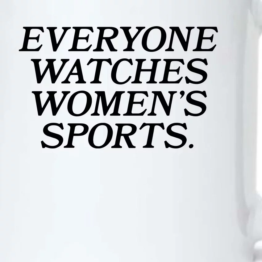 Everyone Watches Women Sports Black Color Changing Mug