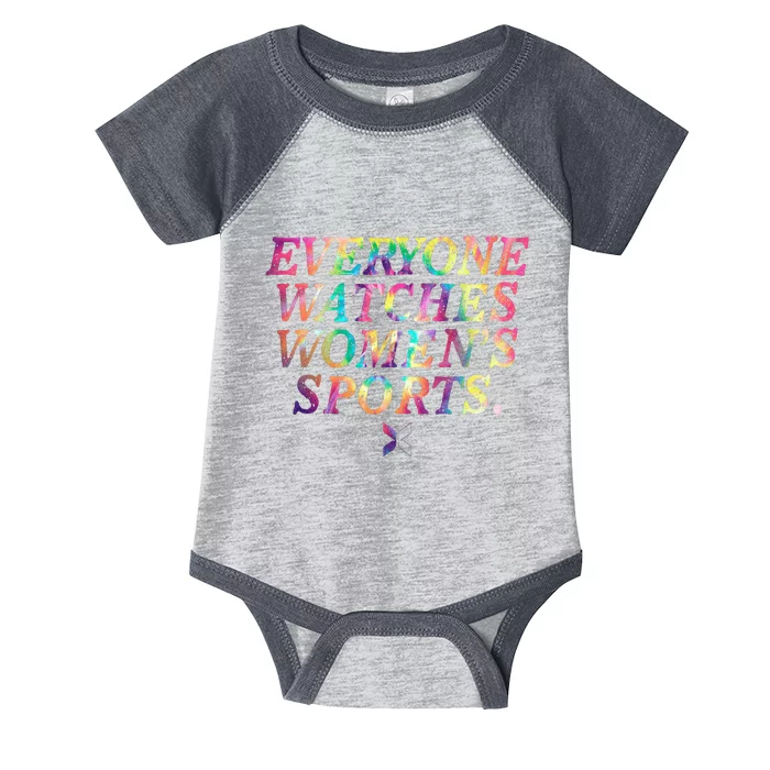 Everyone Watches Women Sports Funny Sports Infant Baby Jersey Bodysuit