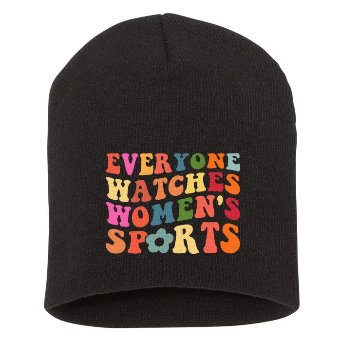 Everyone Watches Women Sports Short Acrylic Beanie