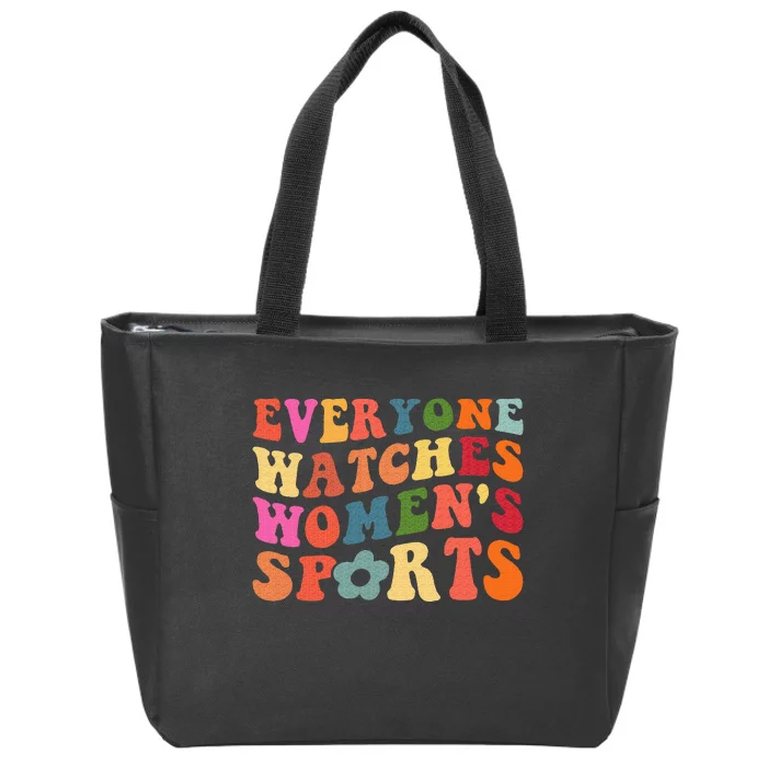 Everyone Watches Women Sports Zip Tote Bag