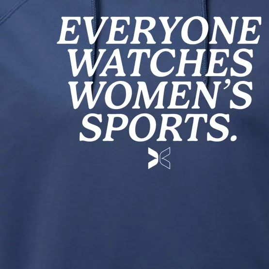 Everyone Watches Womens Sports Performance Fleece Hoodie