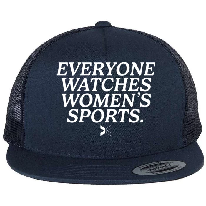 Everyone Watches Womens Sports Flat Bill Trucker Hat