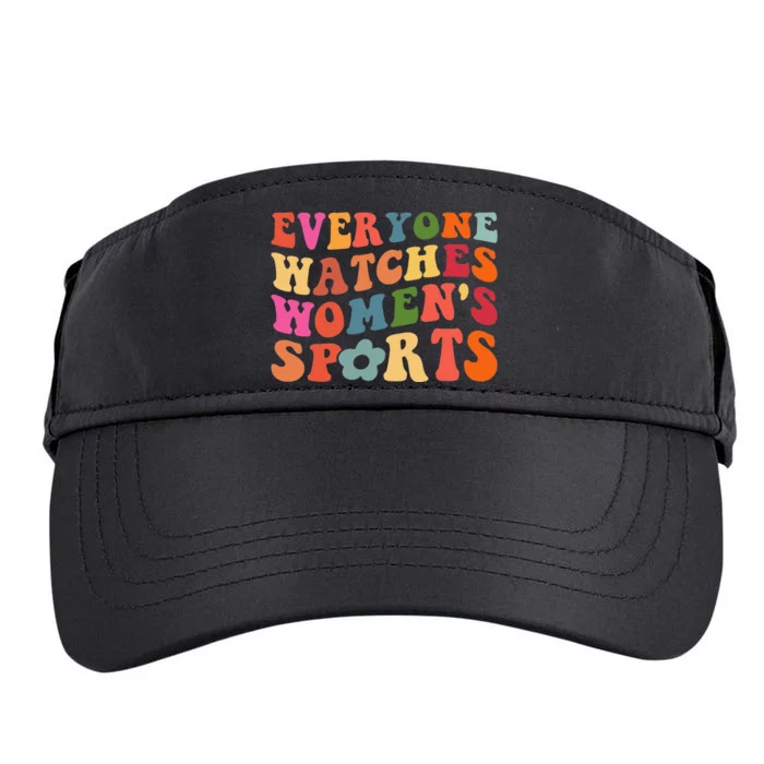 Everyone Watches Women Sports Retro Feminist Adult Drive Performance Visor