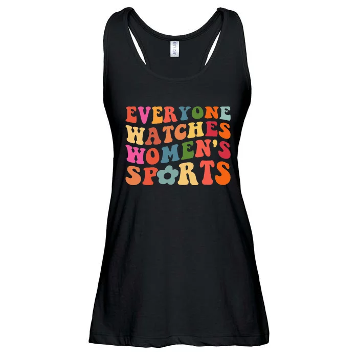 Everyone Watches Women Sports Retro Feminist Ladies Essential Flowy Tank