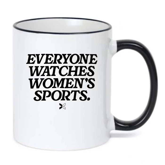 Everyone Watches Women Sports Black Color Changing Mug