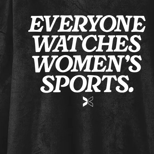 Everyone Watches Women Sports Hooded Wearable Blanket