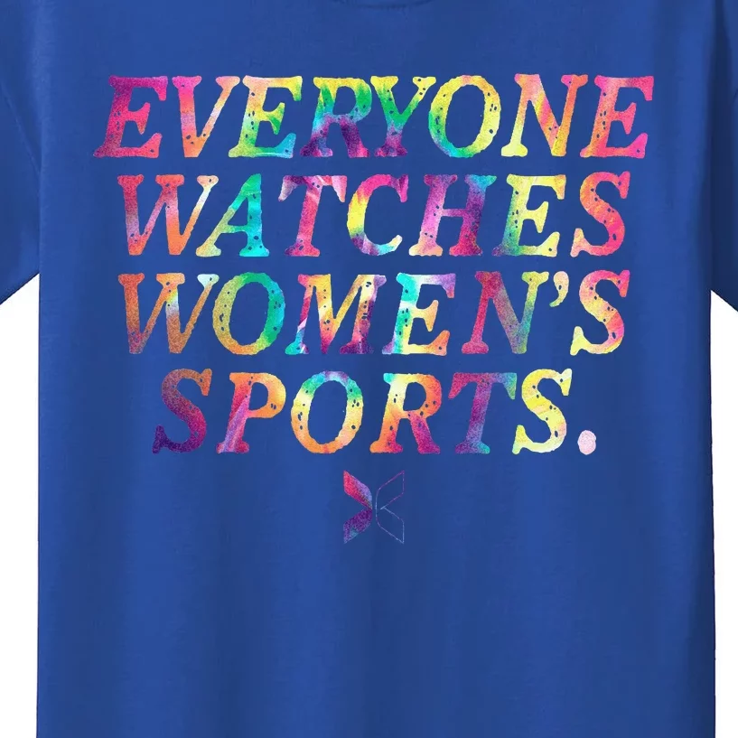 Everyone Watches Women Sports Funny Sports Kids T-Shirt