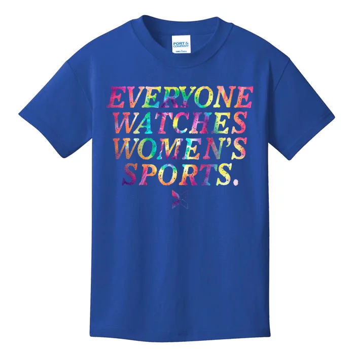 Everyone Watches Women Sports Funny Sports Kids T-Shirt