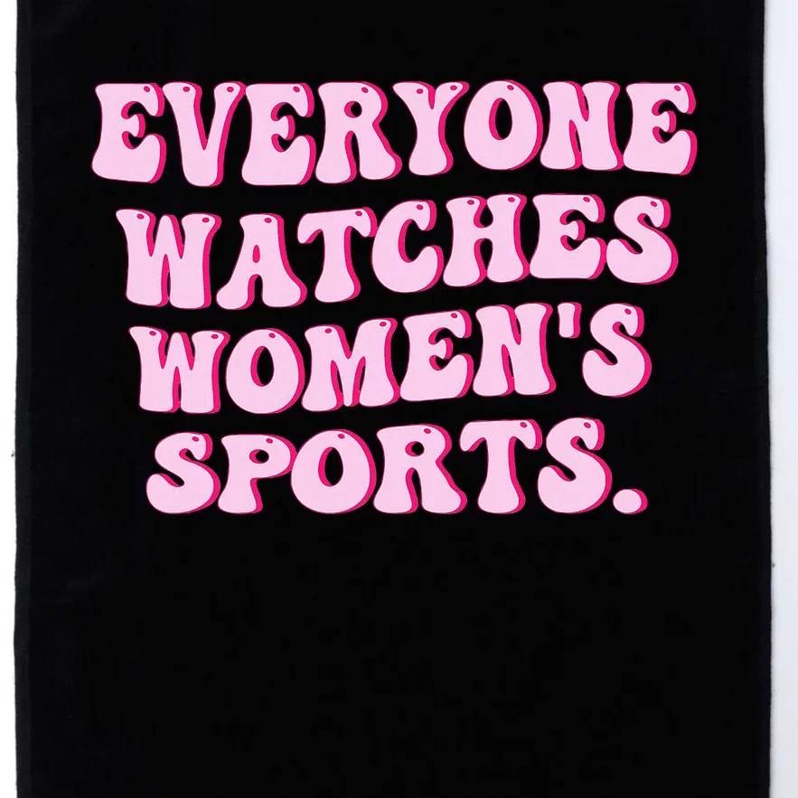 Everyone Watches Women Sports Platinum Collection Golf Towel