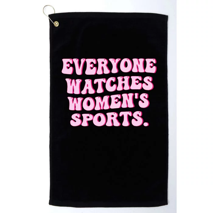 Everyone Watches Women Sports Platinum Collection Golf Towel