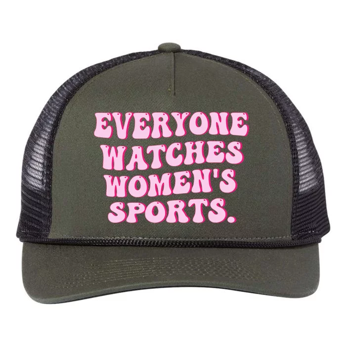 Everyone Watches Women Sports Retro Rope Trucker Hat Cap