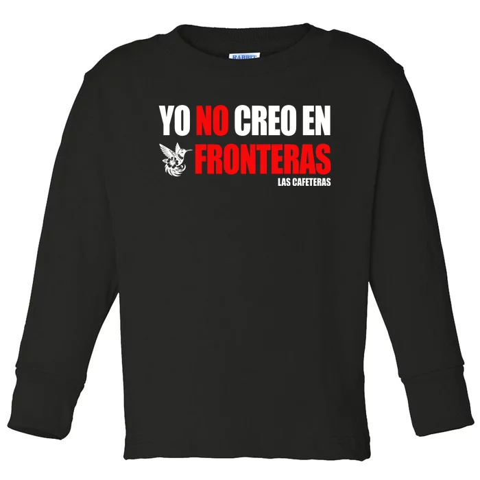 Ellison Wear Yo No Creo En Fronteras Toddler Long Sleeve Shirt