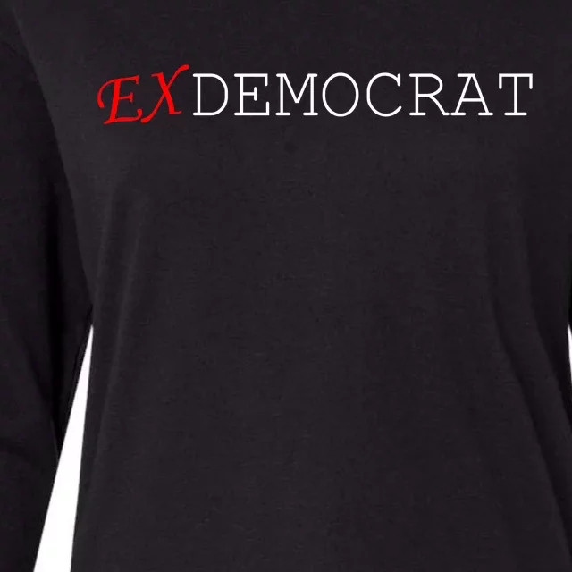 Ex Democrat Womens Cotton Relaxed Long Sleeve T-Shirt