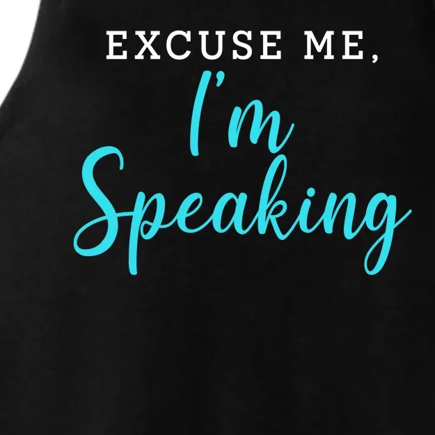 Excuse Me I'm Speaking Kamala Harris Quote Vice President Debate Ladies Tri-Blend Wicking Tank