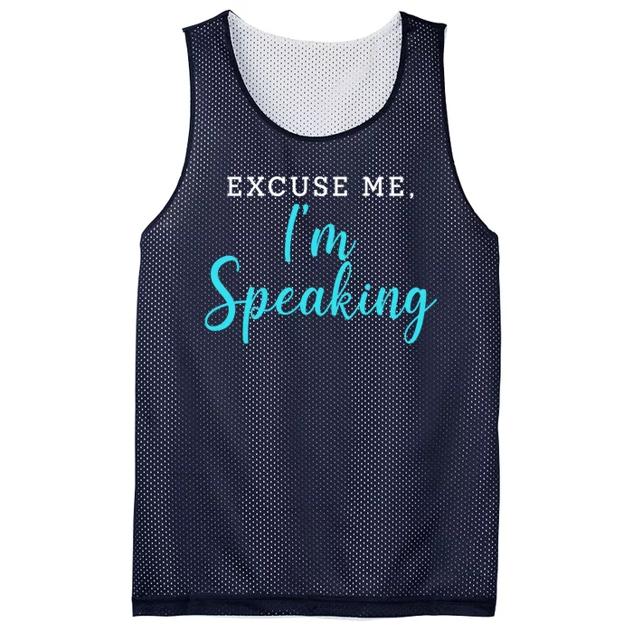 Excuse Me I'm Speaking Kamala Harris Quote Vice President Debate Mesh Reversible Basketball Jersey Tank