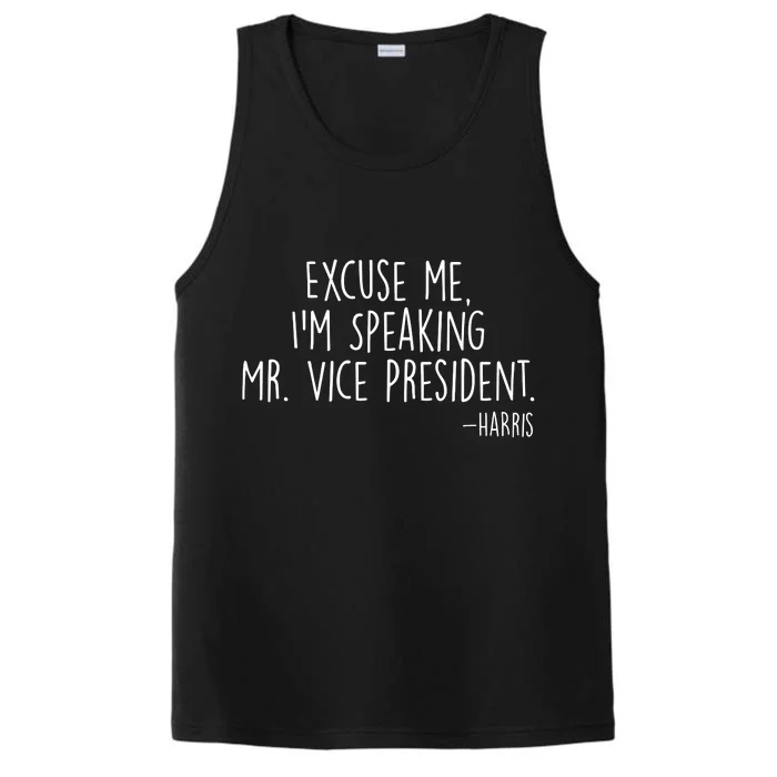 Excuse Me I'm Speaking Mr Vice President Kamala Harris Debate Performance Tank