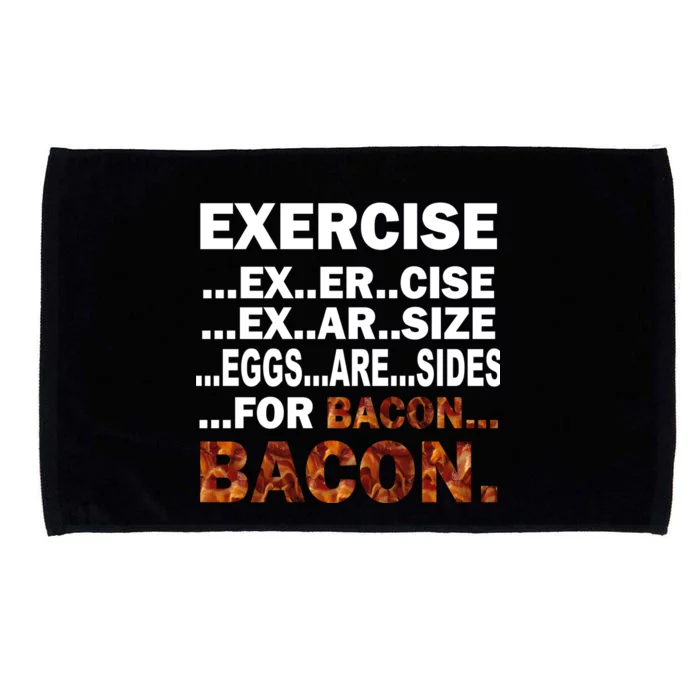 Exercise For Bacon Camouflage Microfiber Hand Towel