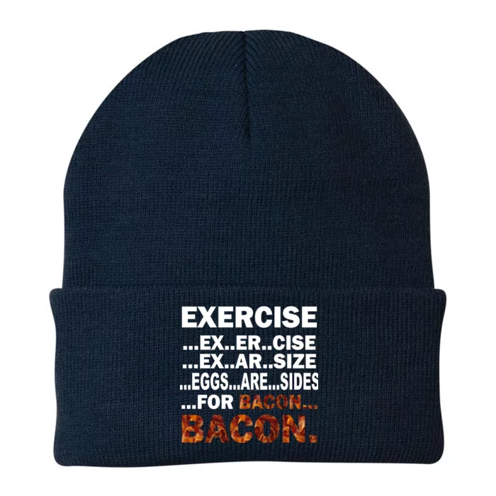 Exercise For Bacon Camouflage Knit Cap Winter Beanie