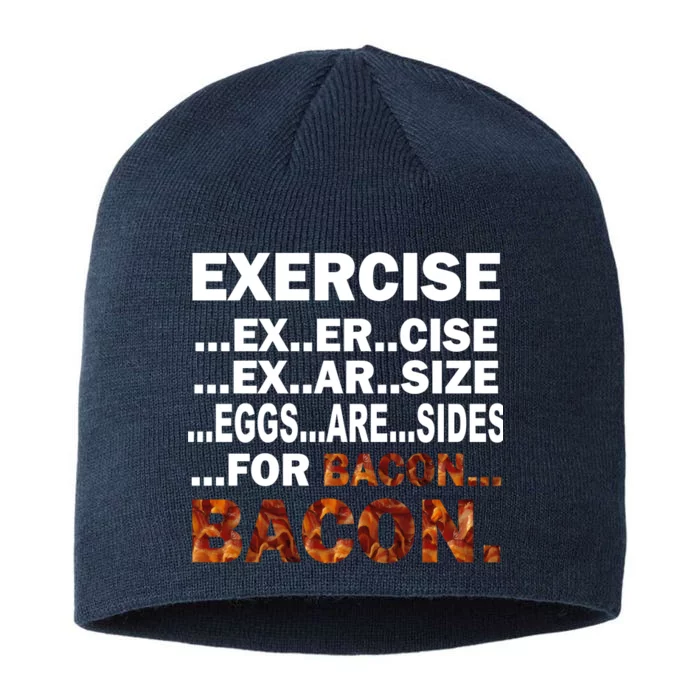 Exercise For Bacon Camouflage 8 1/2in Sustainable Knit Beanie