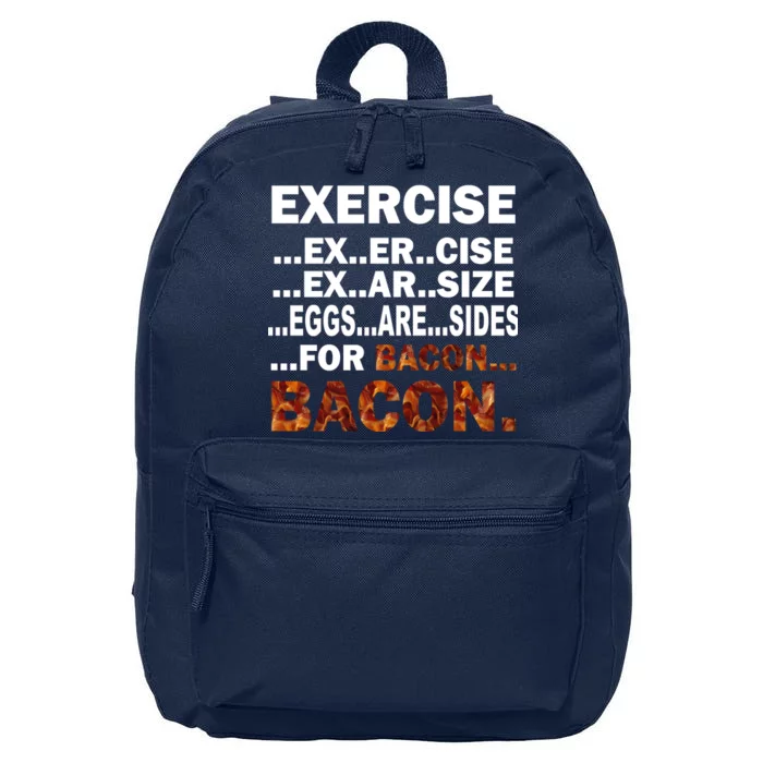 Exercise For Bacon Camouflage 16 in Basic Backpack