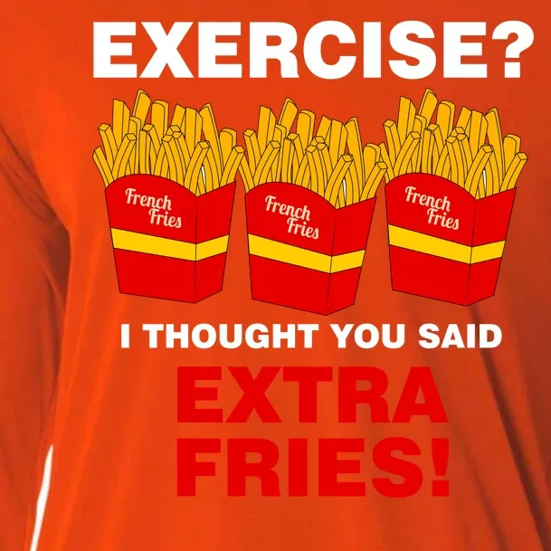 Exercise I Thought You Said French Fries Cooling Performance Long Sleeve Crew