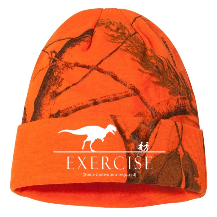 Exercise Some Motivation Required Running from T-Rex Kati - 12in Camo Beanie