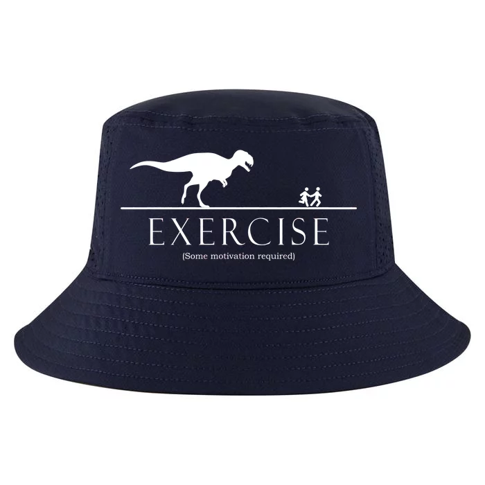 Exercise Some Motivation Required Running from T-Rex Cool Comfort Performance Bucket Hat