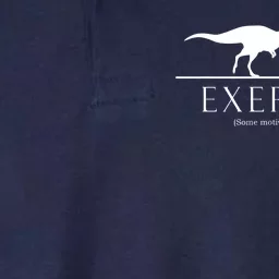 Exercise Some Motivation Required Running from T-Rex Softstyle Adult Sport Polo