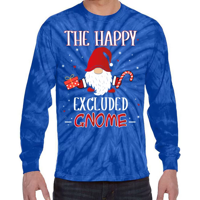 Excluded Xmas Gnome Christmas Group Costume Gift Tie-Dye Long Sleeve Shirt