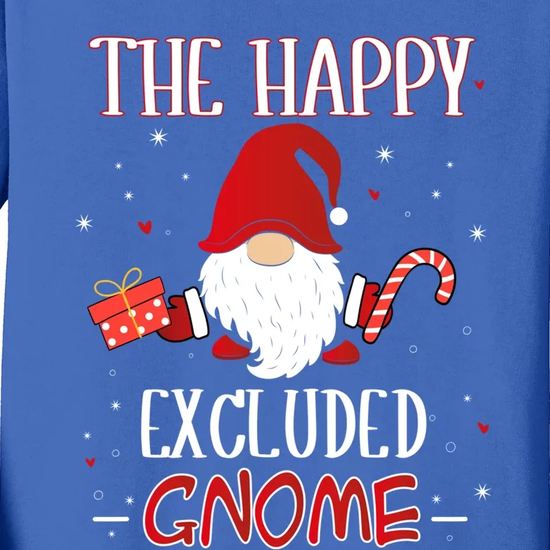 Excluded Xmas Gnome Christmas Group Costume Gift Kids Long Sleeve Shirt